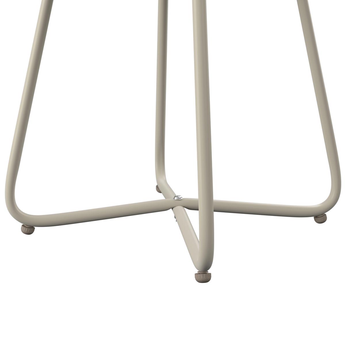 Dining-loungeset San Jose - Beige/Weiß, MODERN, Textil/Metall (67,5/45/106,5/45cm) - Beldano