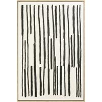 Obraz na plátne Denise, ca. 60/90cm - čierna/prírodná farba, drevo/textil (60/90cm) - Premium Living