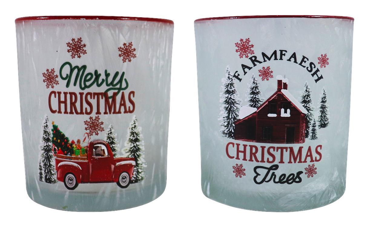 Teamécses Tartó Üveg Roxanne Gefrostet - Színes, konvencionális, Üveg (7/8cm)