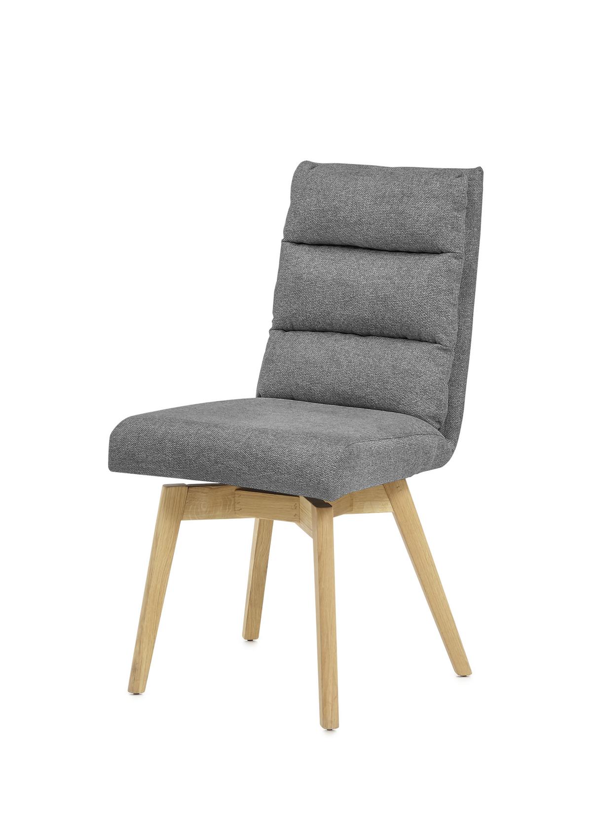 Stuhl Kampala Anthrazit - Eichefarben/Anthrazit, Basics, Holz/Kunststoff (49/93/67cm)