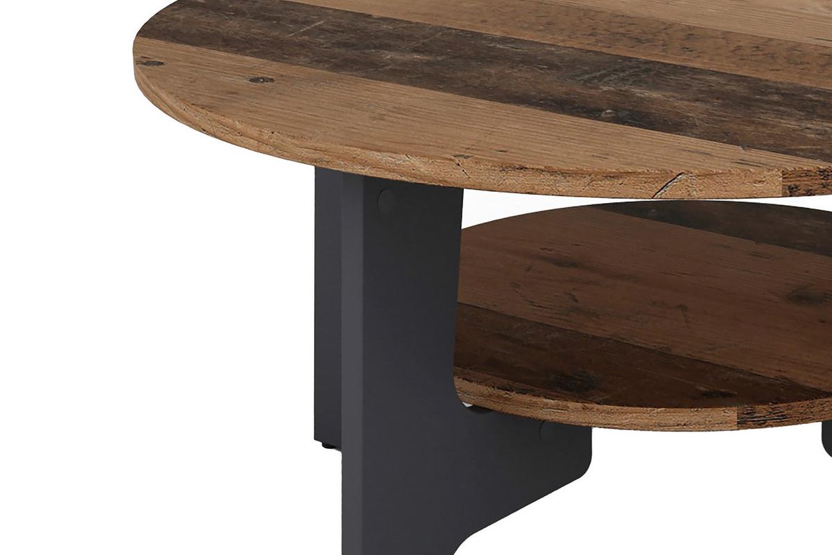 Couchtisch Jonny Alteiche/anthrazit B: 80 Cm - Alteiche/Anthrazit, LIFESTYLE, Holzwerkstoff (80/42,5/80cm) - MID.YOU