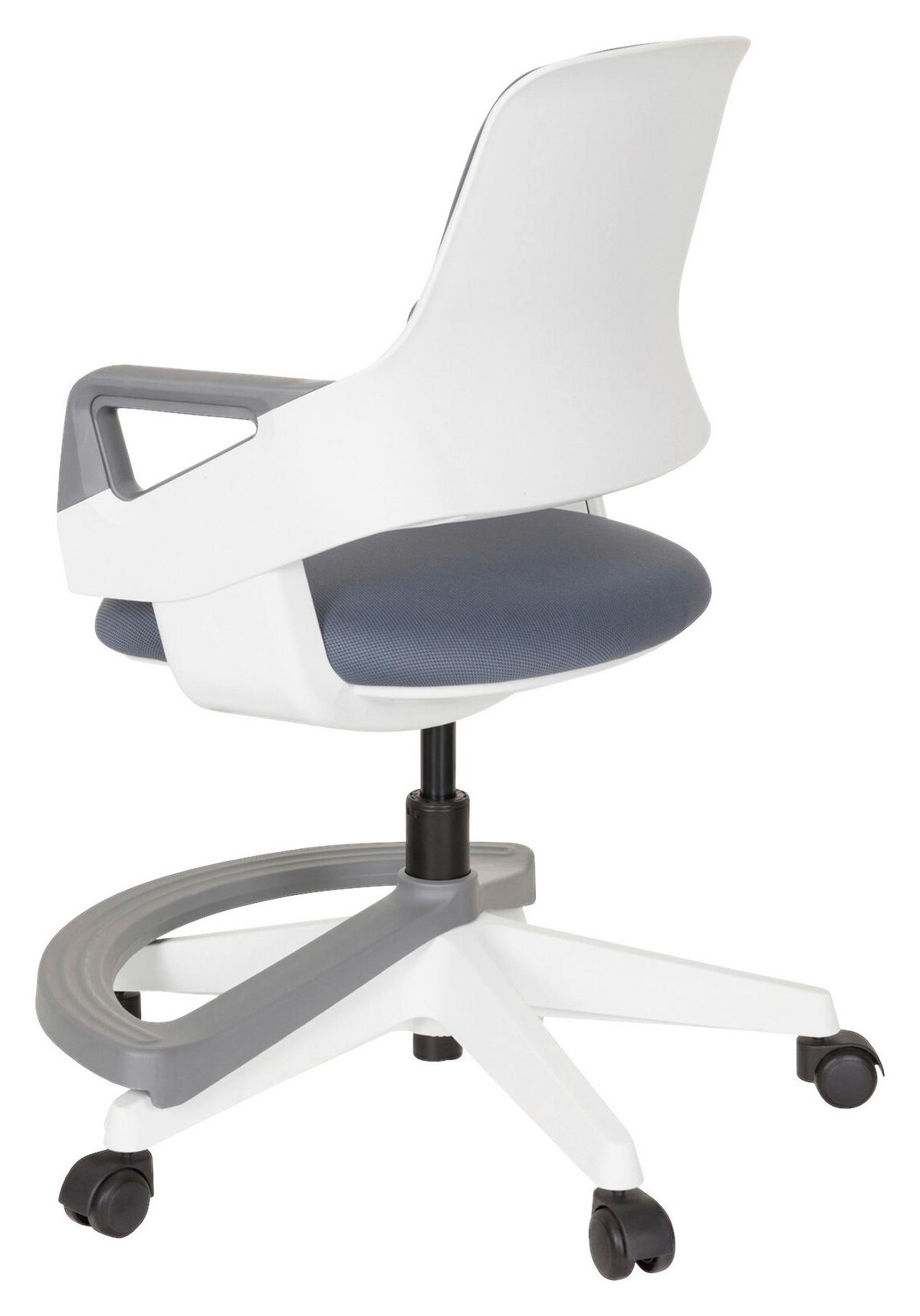 Jugenddrehstuhl Kid Flex Grau - Weiß/Grau, Basics, Kunststoff (53/80-93/60cm) - MID.YOU