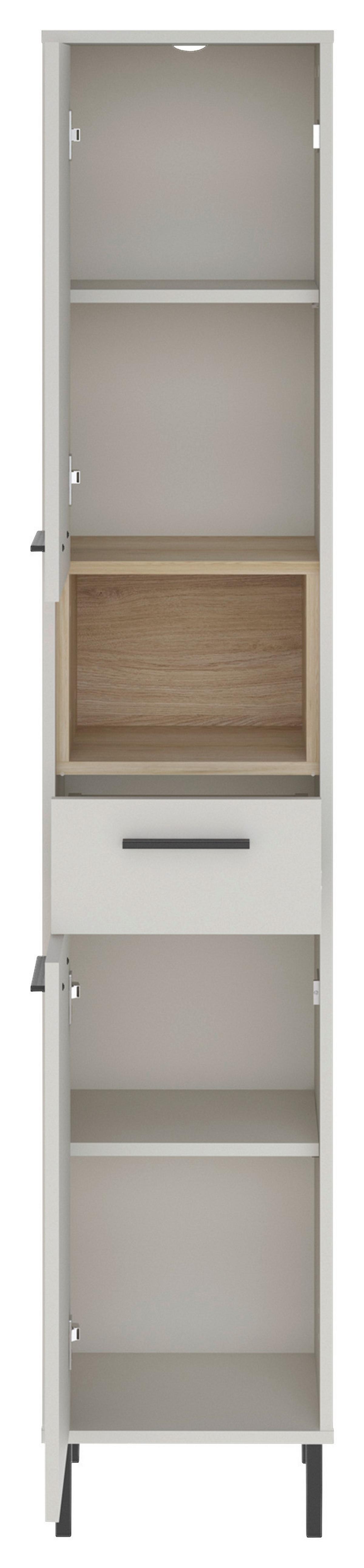 BADEZIMMER Empoli, Kaschmir B: 169,8 cm - Kaschmir/Eichefarben, MODERN (169,8/184/30cm)