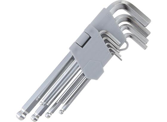 Schlüsselsatz Imbus Kugelkopf - Silberfarben, KONVENTIONELL, Metall Schlüsselsatz Imbus Kugelkopf - Silberfarben, KONVENTIONELL, Metall