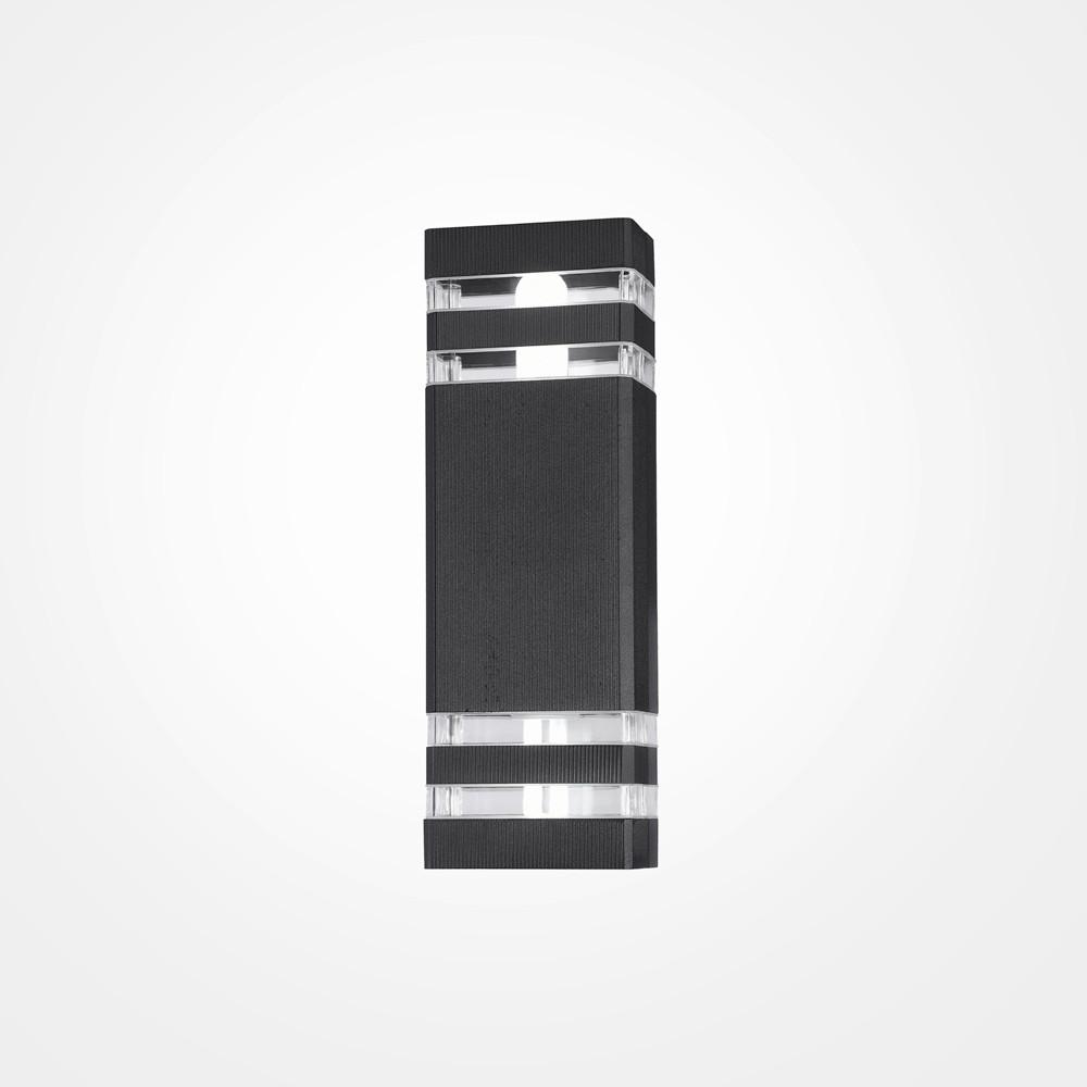 Außenwandleuchte Unter Den Linden - Schwarz, MODERN, Metall (11/10/33cm) - MAYTONI