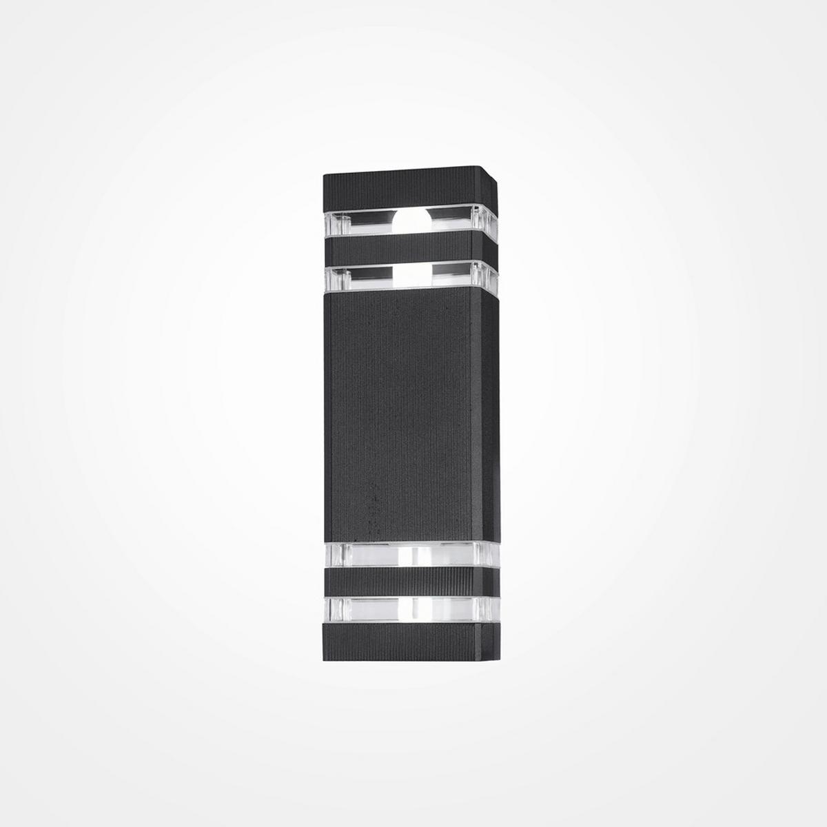 Außenwandleuchte Unter Den Linden - Schwarz, MODERN, Metall (11/10/33cm) - MAYTONI