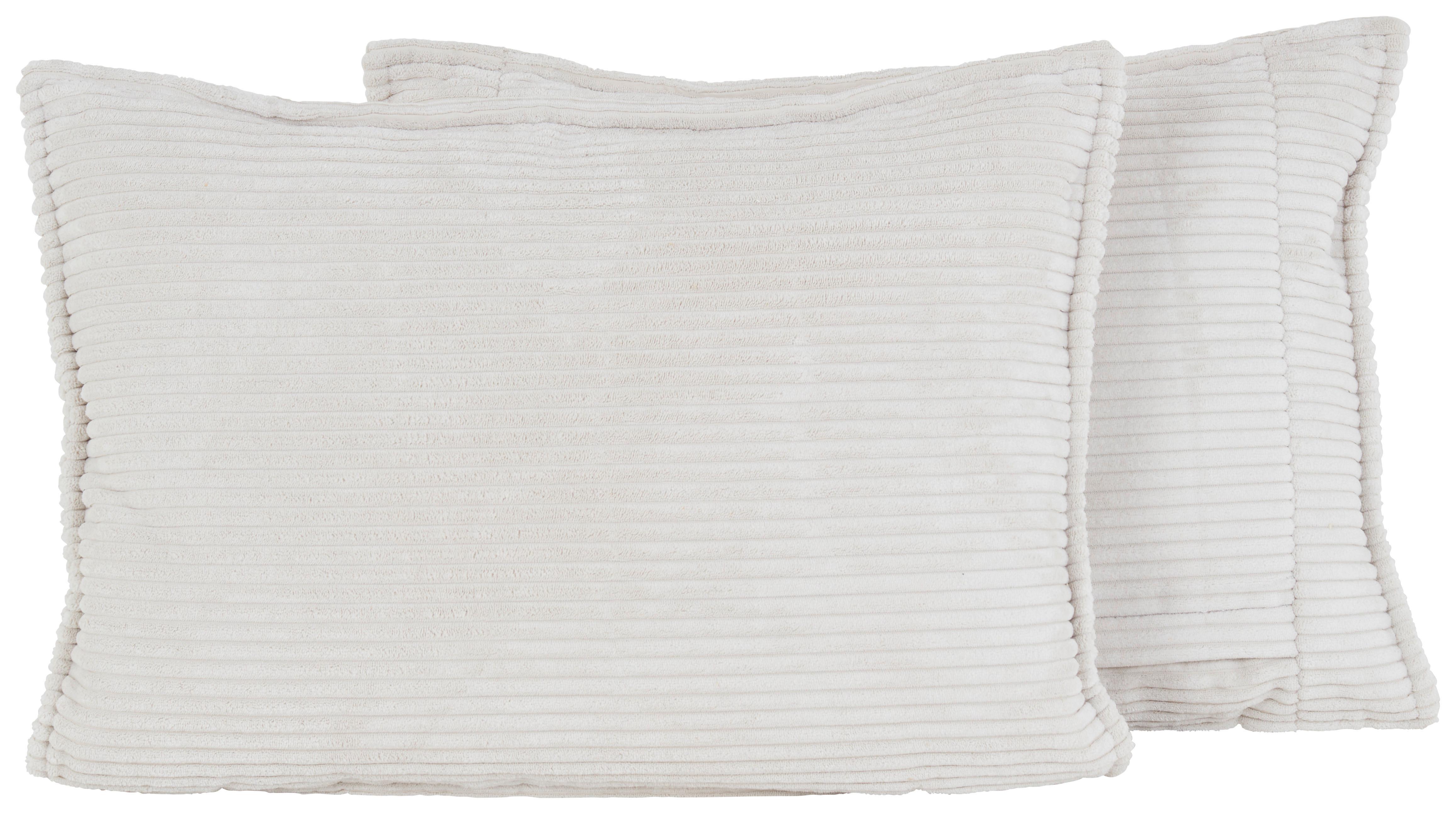 Zierkissen Lea 62x47 cm Polyester Beige mit Zipp - Beige, KONVENTIONELL, Textil (62/47cm) - Luca Bessoni