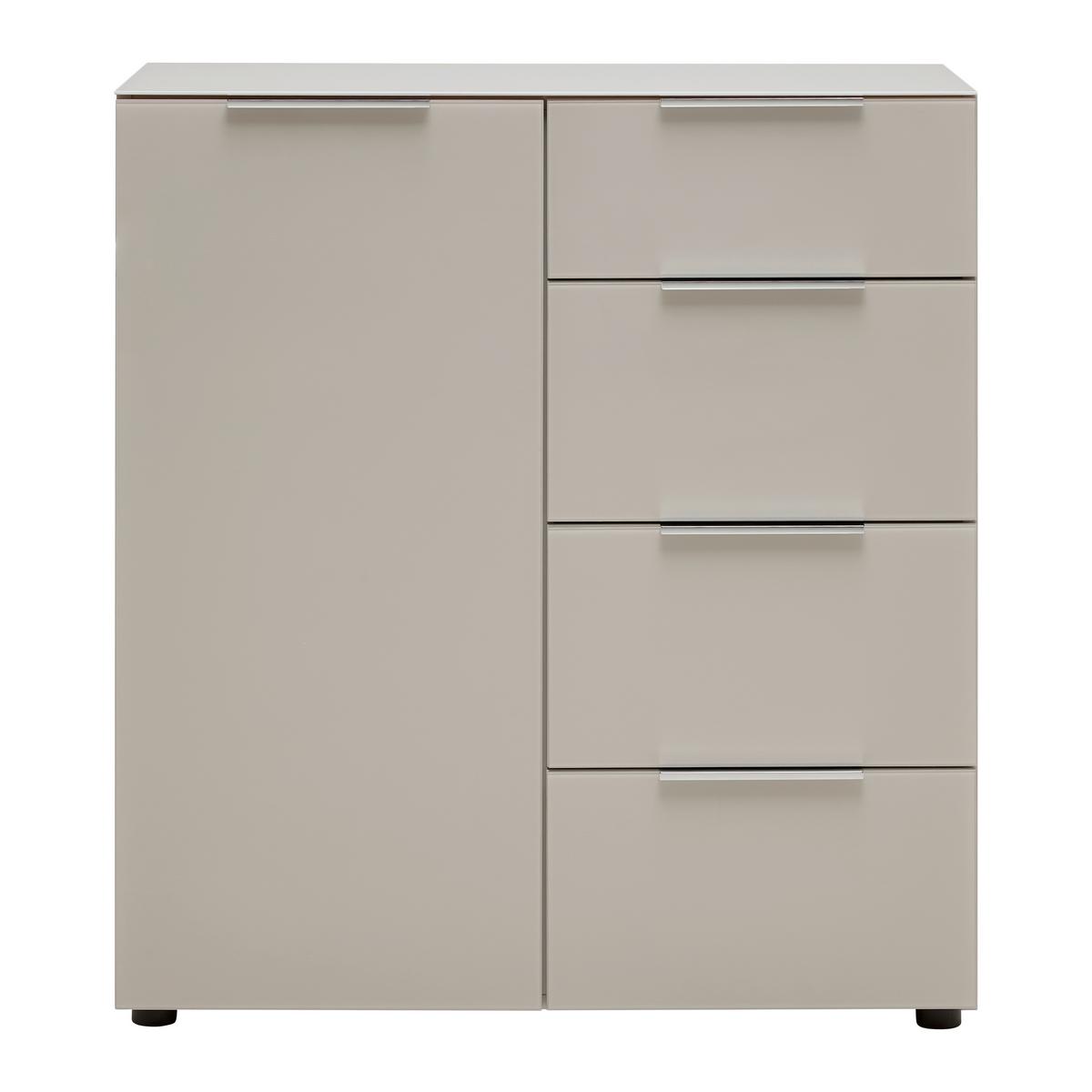 KOMODA SIENA -EXKLUSIV- - černá/kašmírová, Moderní, kov/kompozitní dřevo (90/99/40cm) - Mömax