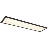 STROPNÉ LED SVIETIDLO JUO - čierna/biela, Modern, kov/plast (80/20/6,5cm) - Mömax