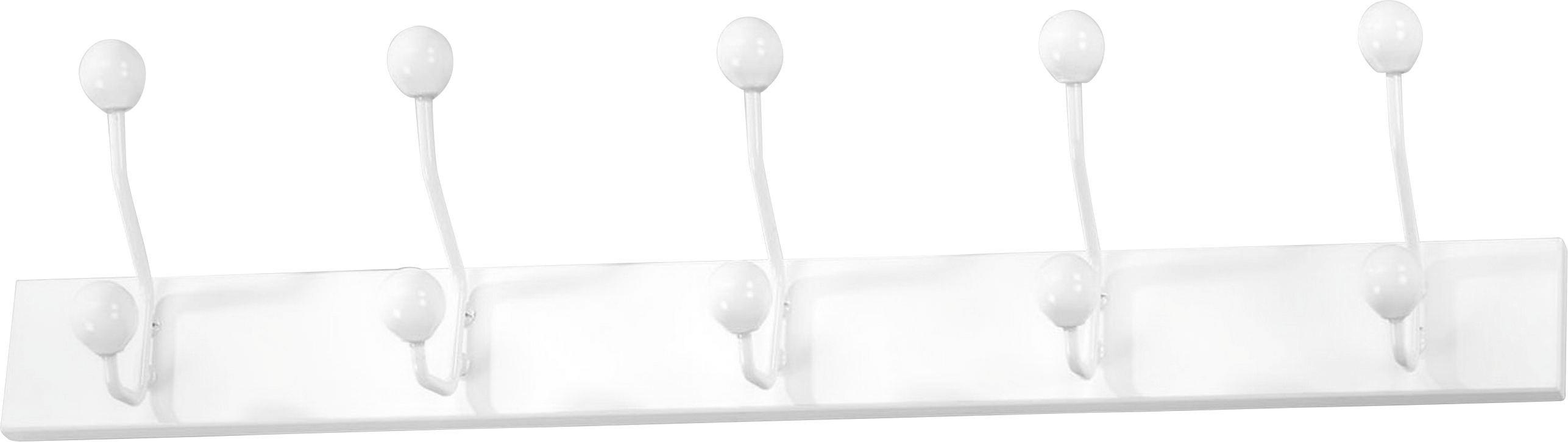 Fali Akasztó Greve - Fehér, modern, Faalapú anyag/Kerámia (65/13/7cm)