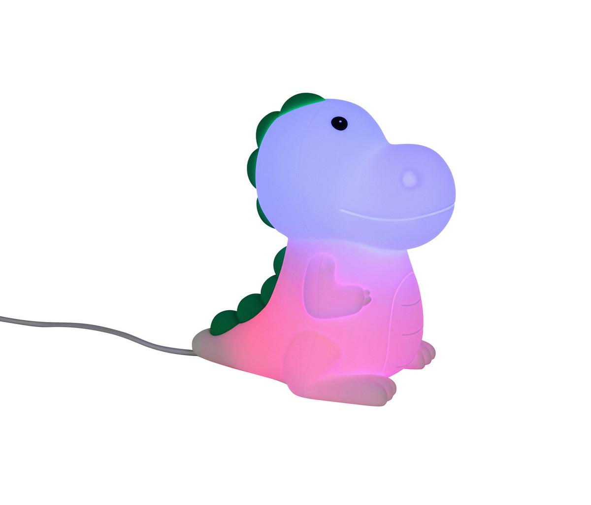 NOČNÍ SVĚTLO DINO - bílá, Moderní, plast (8,5/13,8/13,5cm) - Mömax