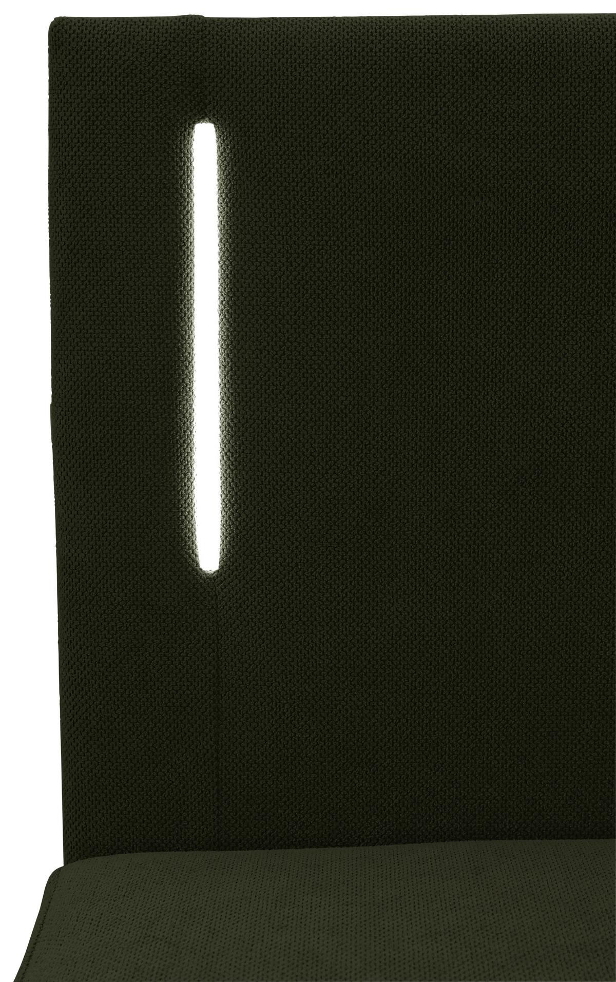 Boxbett Carlos 120 Dunkelgrün B: 121 cm - Dunkelgrün/Schwarz, Basics, Holzwerkstoff/Textil (121/110/210cm) - Livetastic