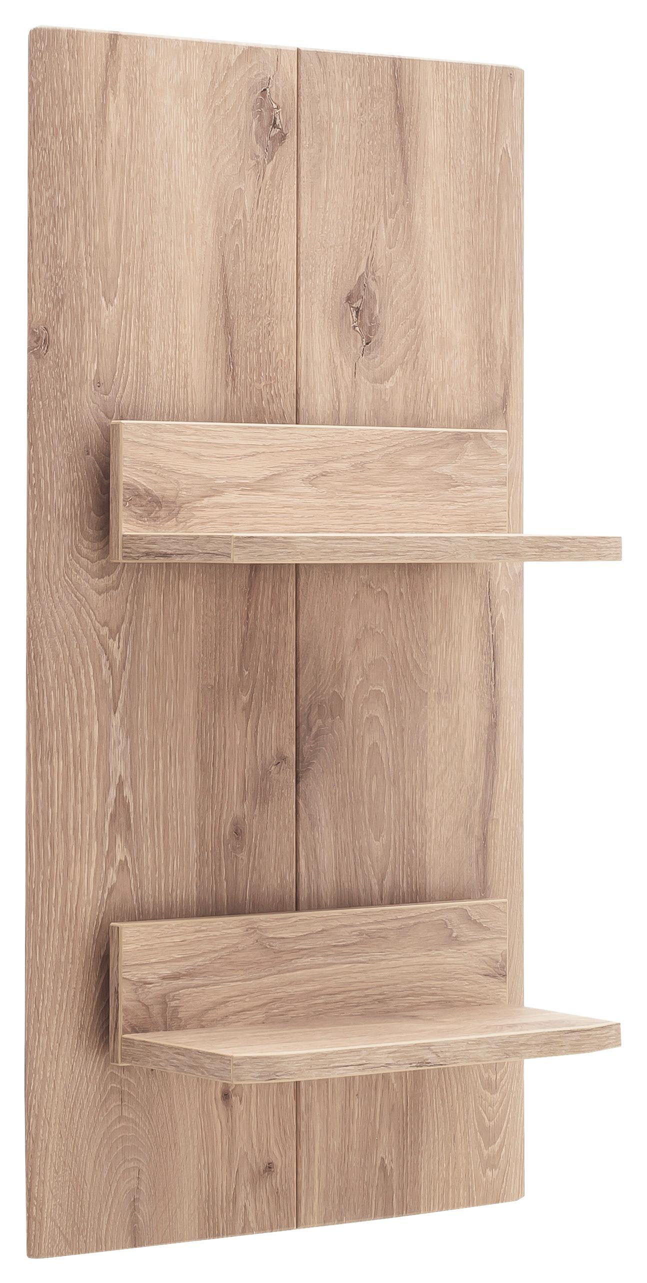 Wandregal Prato Eichefarben B: 50 cm - Eichefarben, Design, Holzwerkstoff (50/96/21cm) - MID.YOU