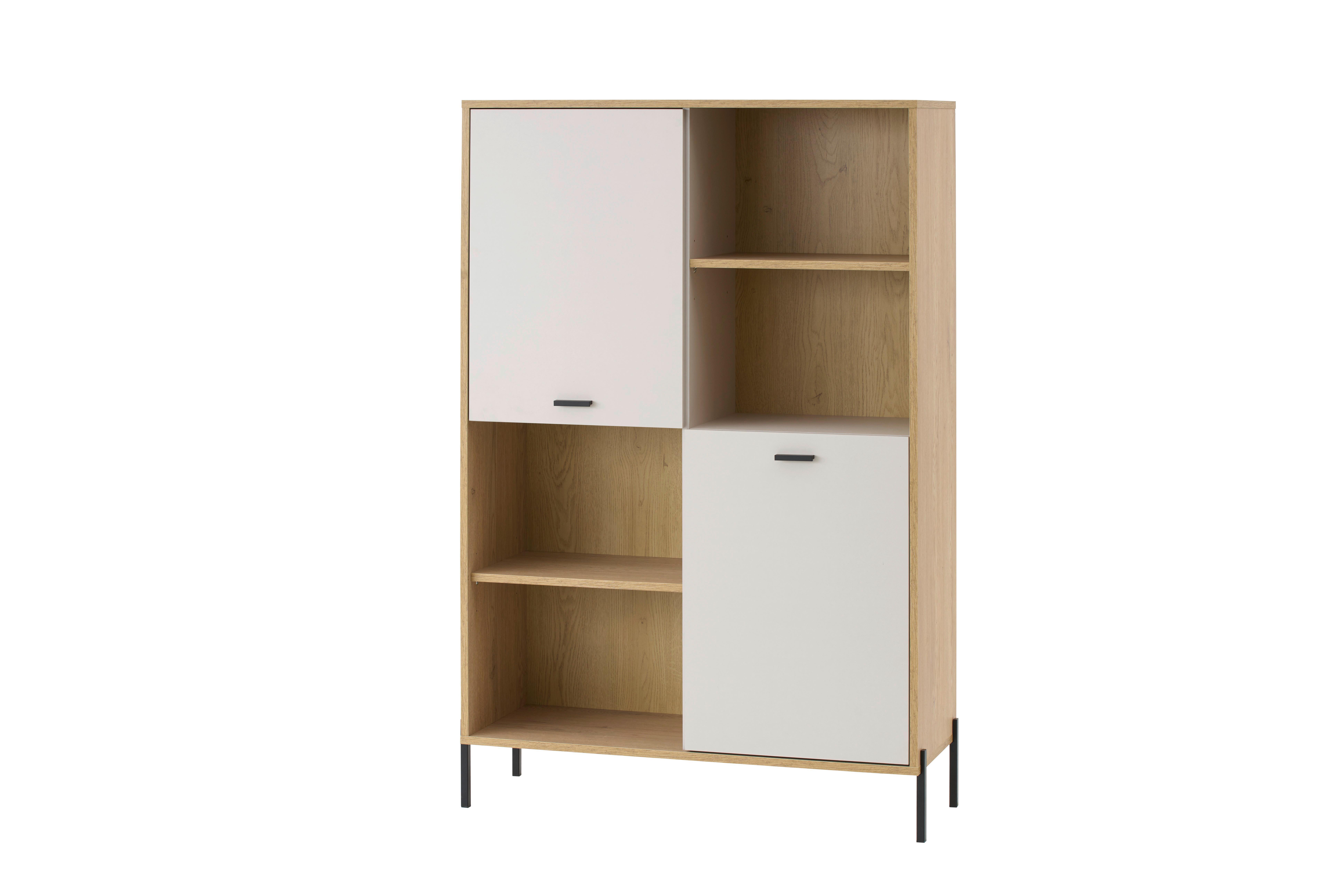 Regalelement Fredericia Eichefarben Kaschmir B: 105 cm - Kaschmir/Eichefarben, Design, Holzwerkstoff (105/160/40cm) - MID.YOU
