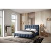 Polsterbett Magic Blau 180x200 cm - Blau/Schwarz, MODERN, Holz/Holzwerkstoff (180/200cm) - MID.YOU