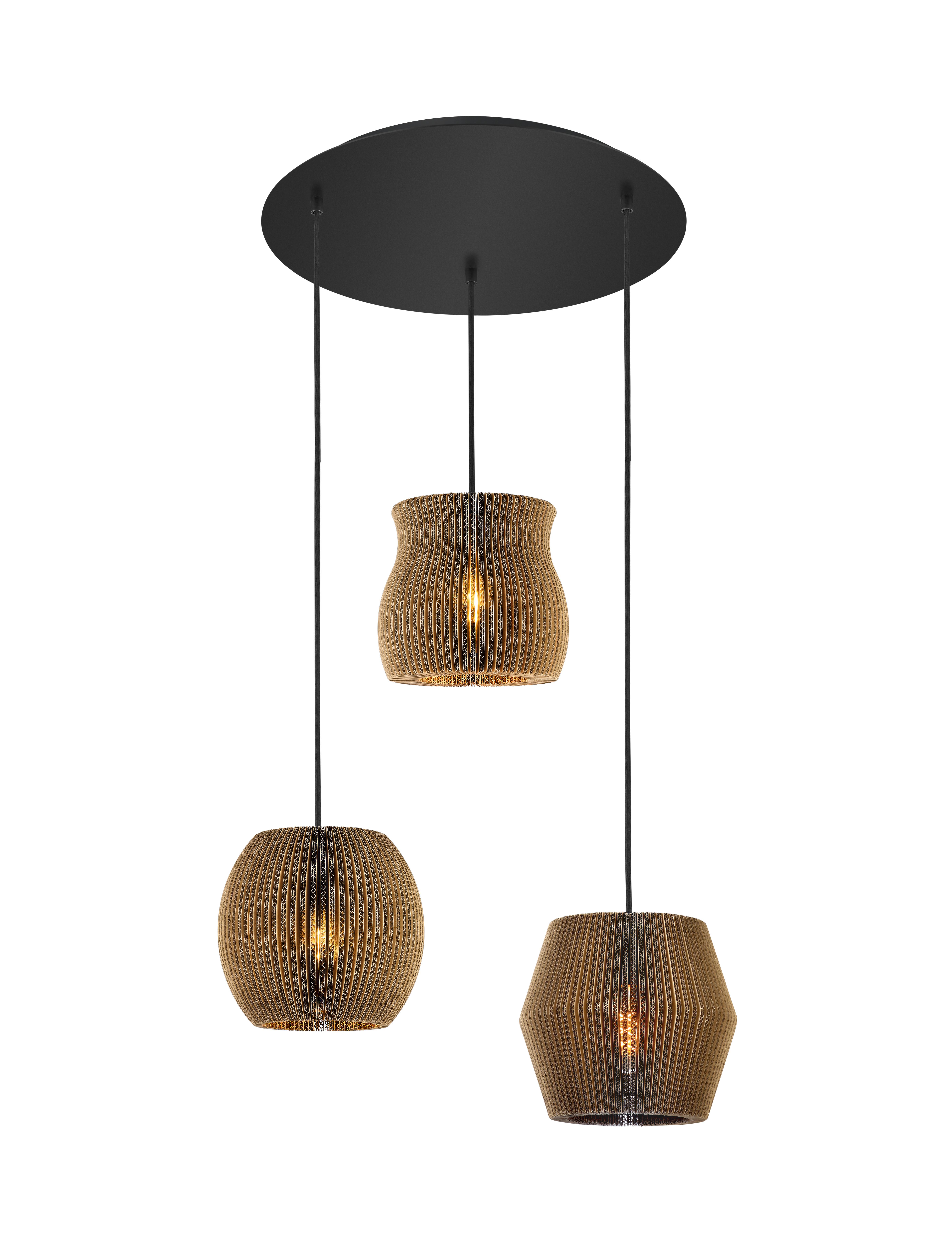 Hängeleuchte 20603/3-20 - Naturfarben, Design, Karton (45/150cm) - Hell