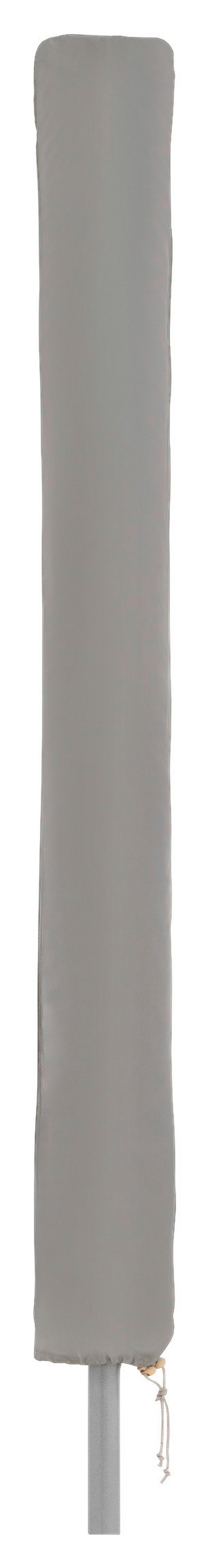 Schirmhülle Derby Schutzhülle Mittelmast S - Hellgrau, Basics, Textil (150/24/18cm)