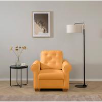 Sessel Arles, Gelb 35 B: 93 Cm - Gelb/Buchefarben, Design, Textil (93/89/82cm) - MID.YOU