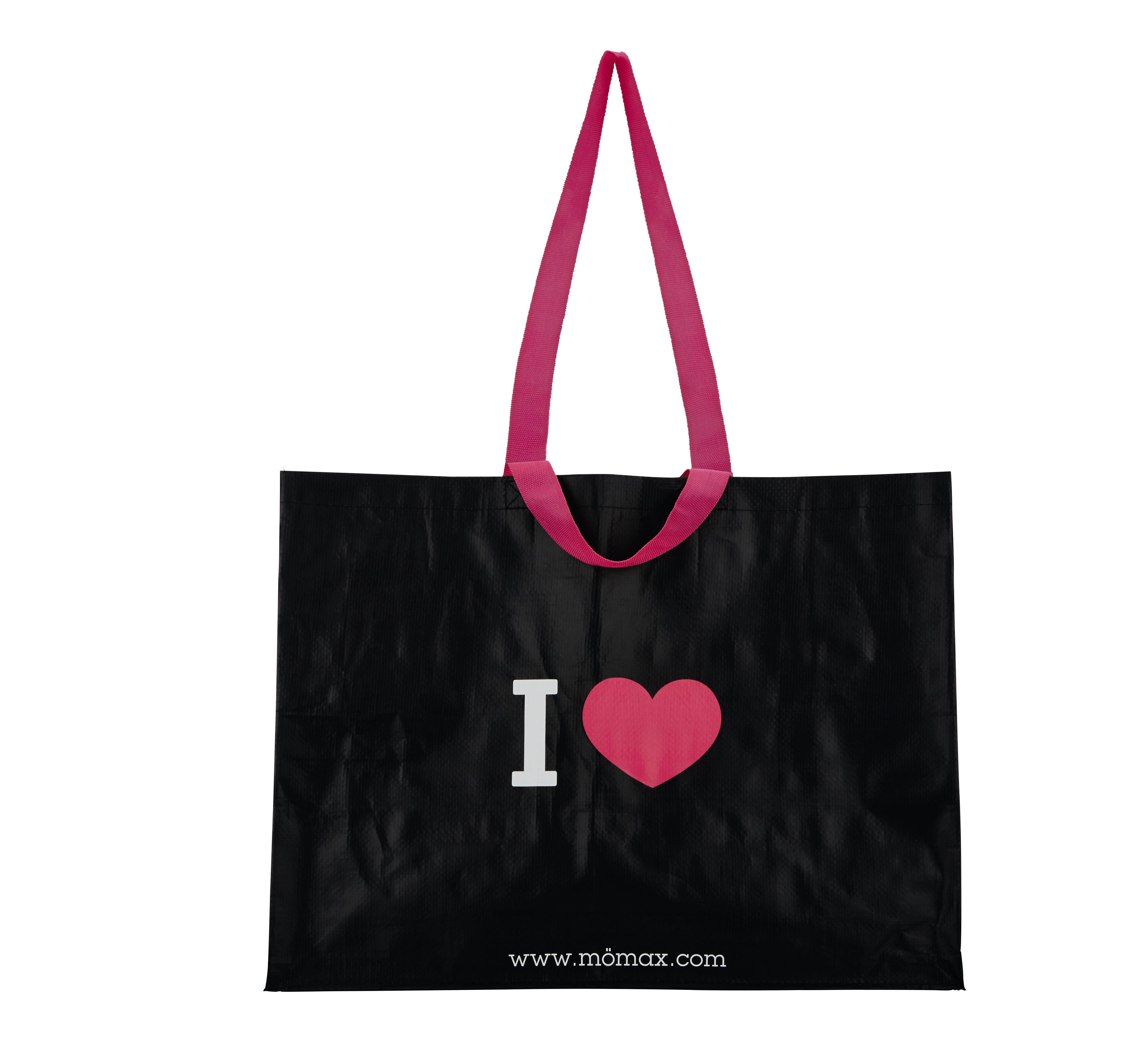 NÁKUPNÁ TAŠKA MÖMAX -EXT- -KMA- - čierna/biela, plast (53/40/22cm) - Mömax