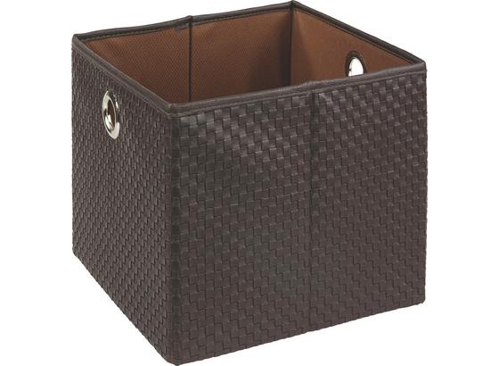 Regalkorb Dana - Braun, KONVENTIONELL, Kunststoff/Textil (30/30/26,5cm) - Ombra Regalkorb Dana - Braun, KONVENTIONELL, Kunststoff/Textil (30/30/26,5cm) - Ombra