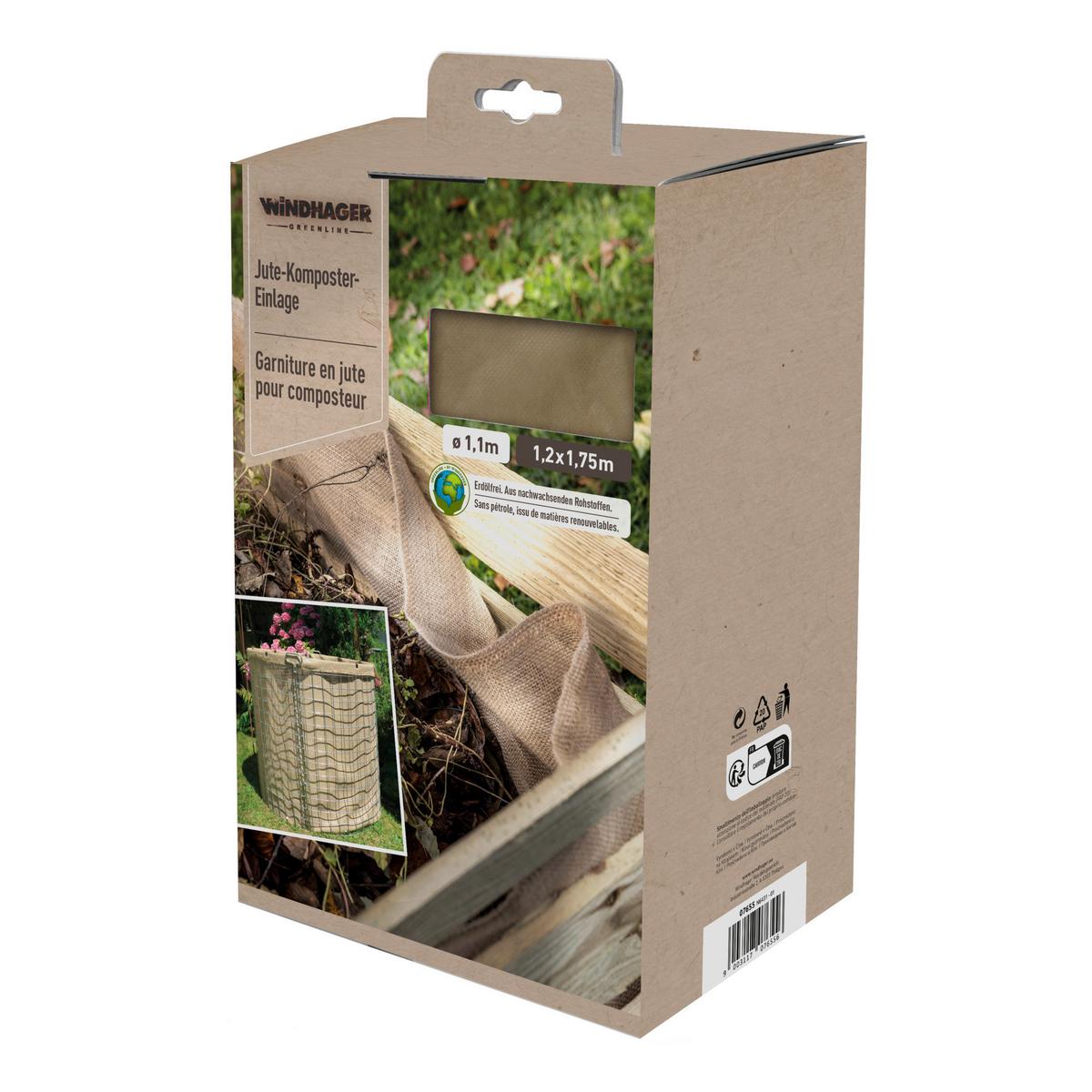 Kompostereinlage Jute, 120x175 Cm - Beige, Basics, Textil (120/175cm) - Windhager