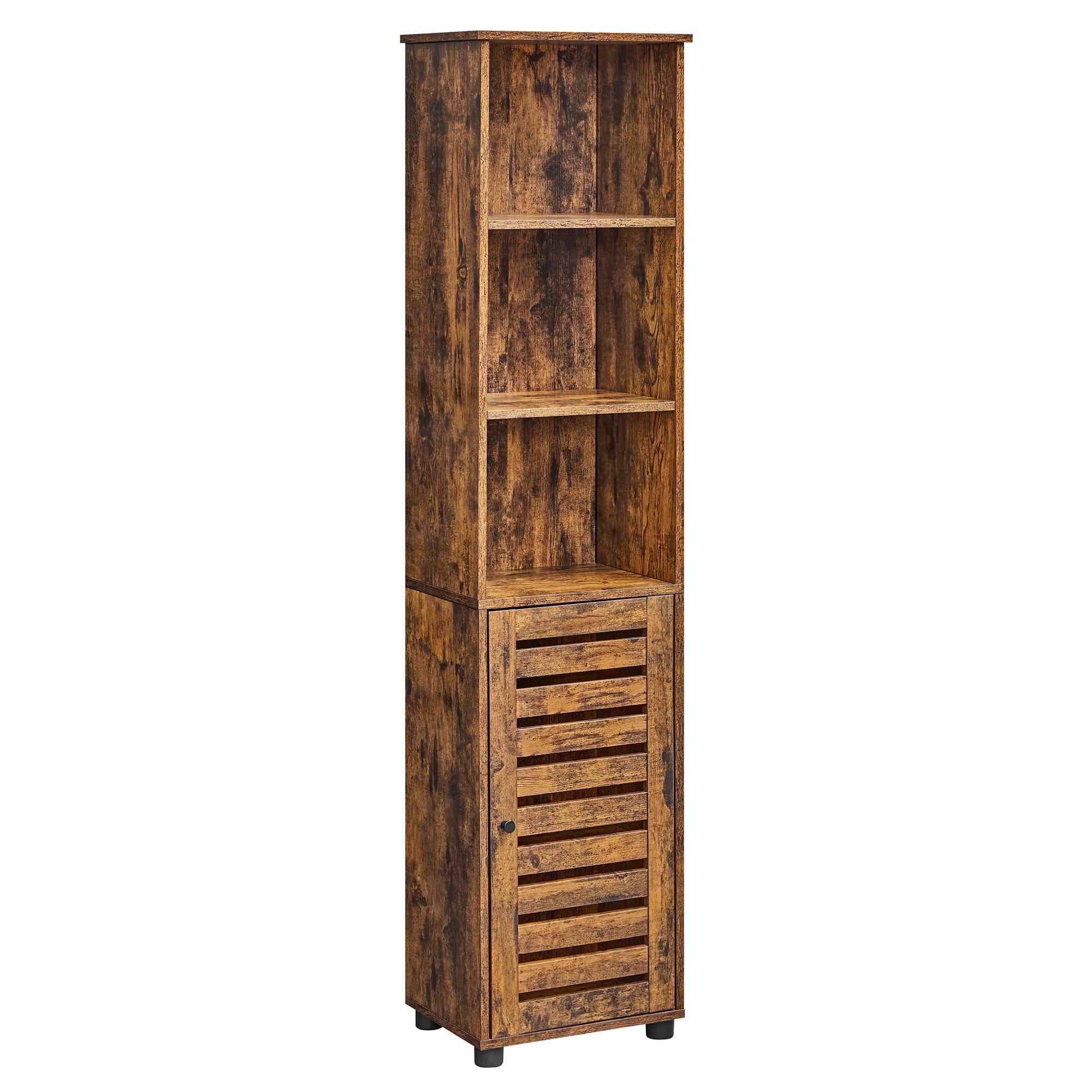 Hochschrank Bbk160x01v2 - Schwarz/Braun, Trend, Holzwerkstoff (40/167/30cm) - MID.YOU