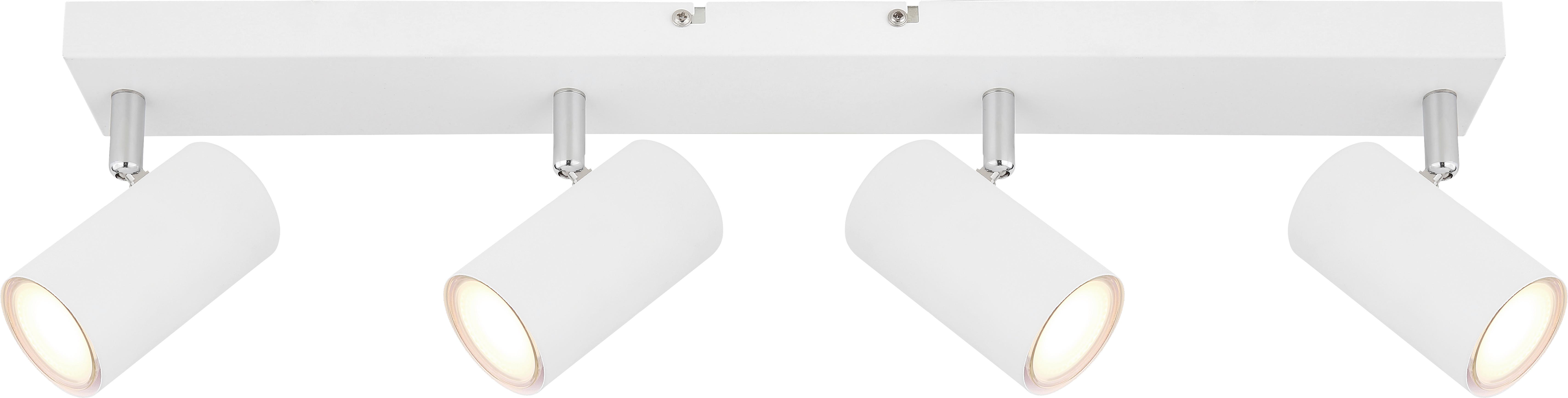 BODOVÉ SVIETIDLO WITMO2 - biela/chrómová, Modern, kov (56/6/12cm) - Mömax