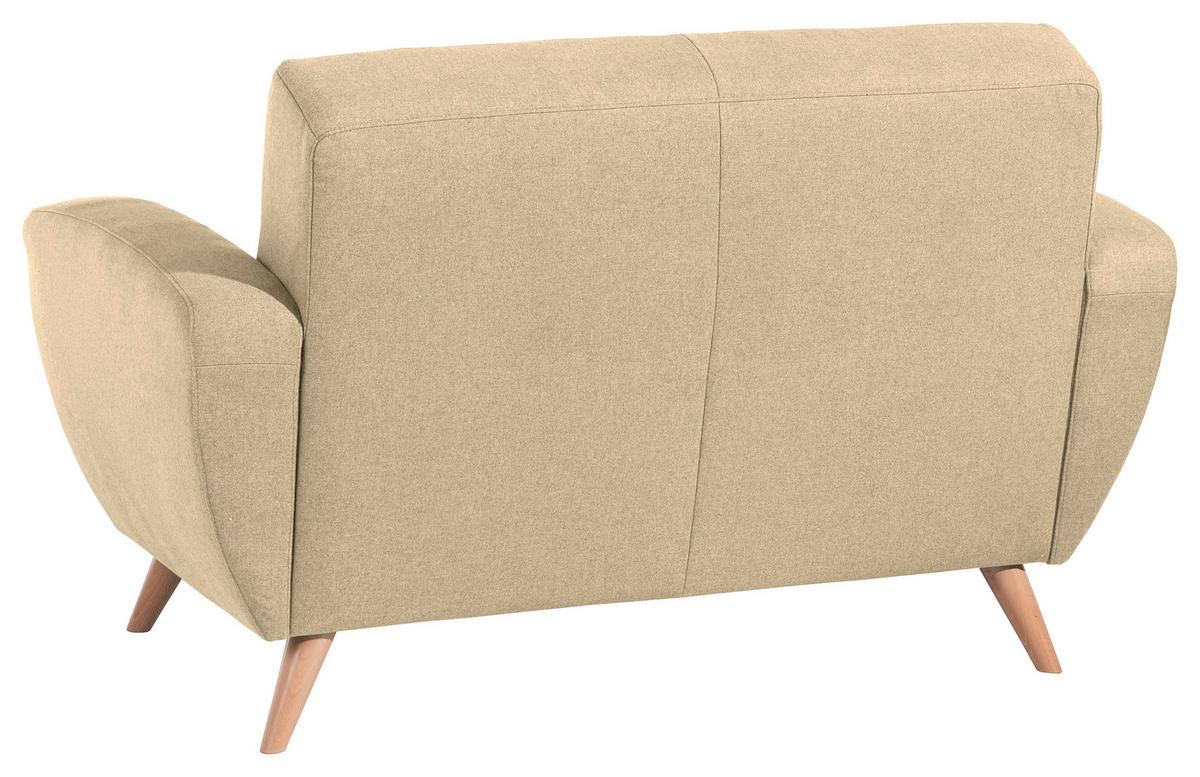 2-sitzer-sofa Jerry Beige - Beige/Naturfarben, Design, Textil (136/85/82cm) - Max Winzer