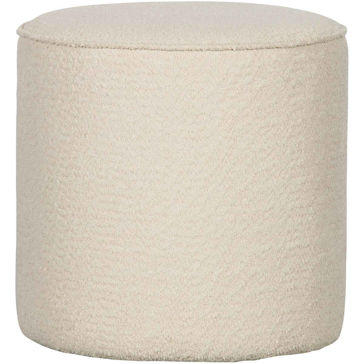 Hocker Sara Creme B: 46cm - Creme, Design, Textil (46/46/46cm) - Livetastic
