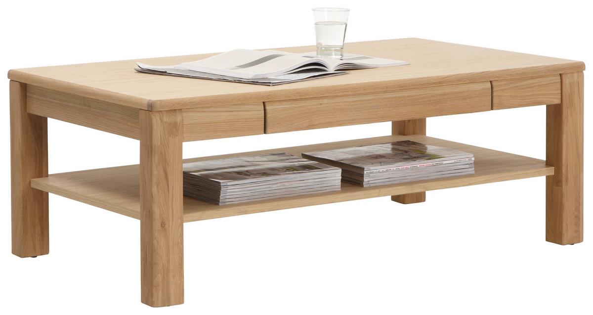 Couchtisch Mit Lade Teilmassiv Sena Eichefarben - Eichefarben, Design, Holz/Holzwerkstoff (115/42/65cm) - Livetastic