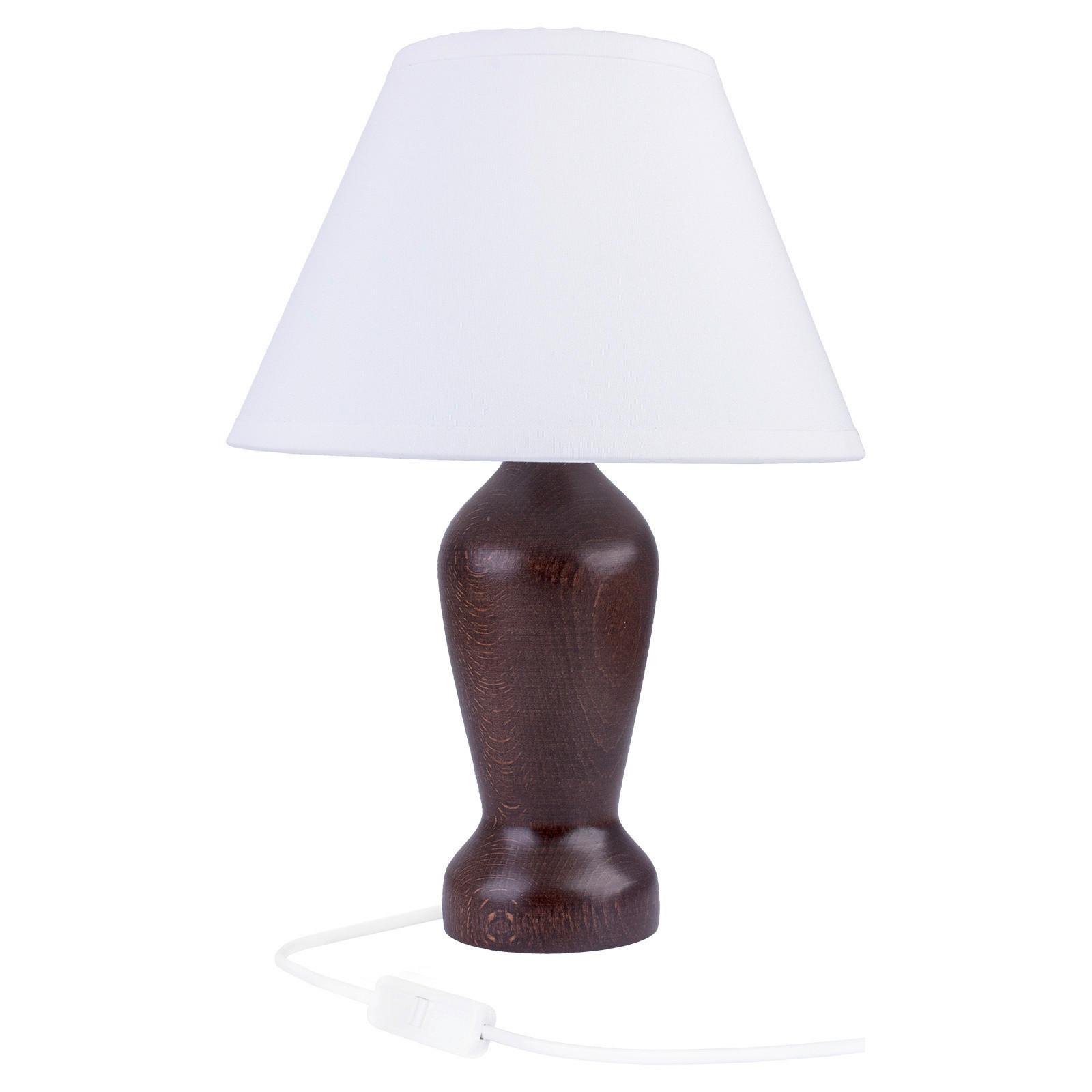 TISCHLEUCHTE 4110404 mONA - WENGE - Wengefarben, KONVENTIONELL, Holz (18/28cm)