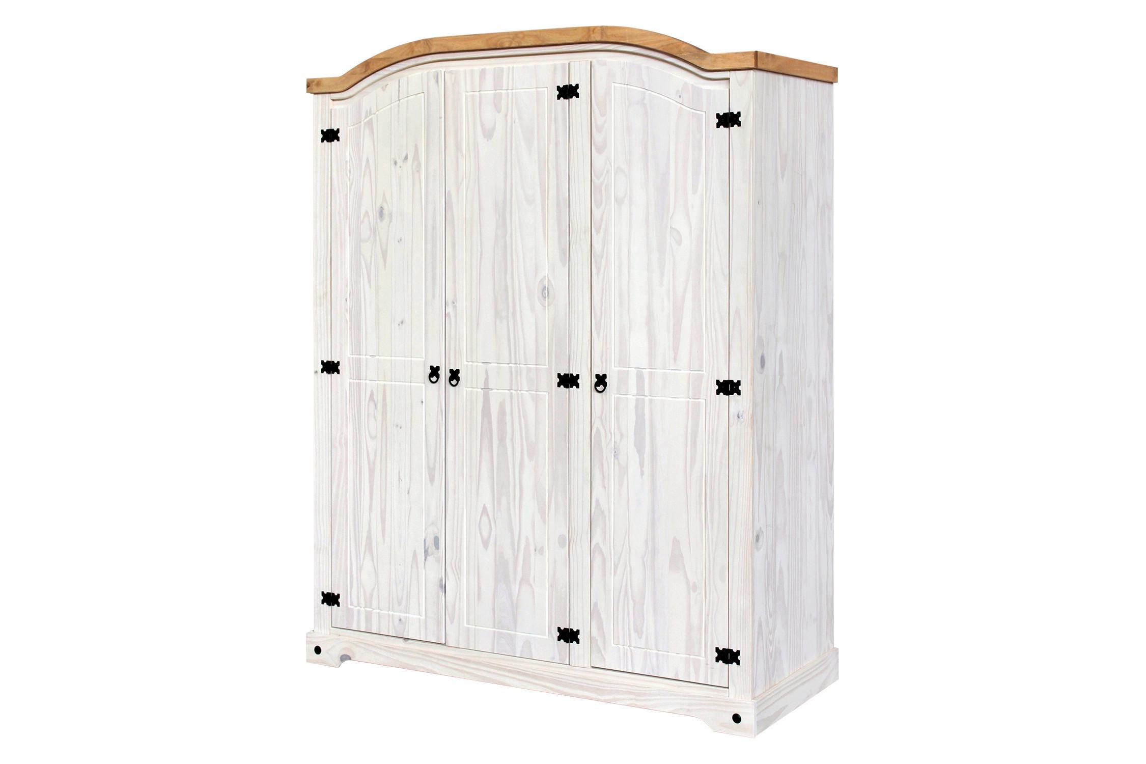 KLEIDERSCHRANK Honig/Weiß B: 150cm