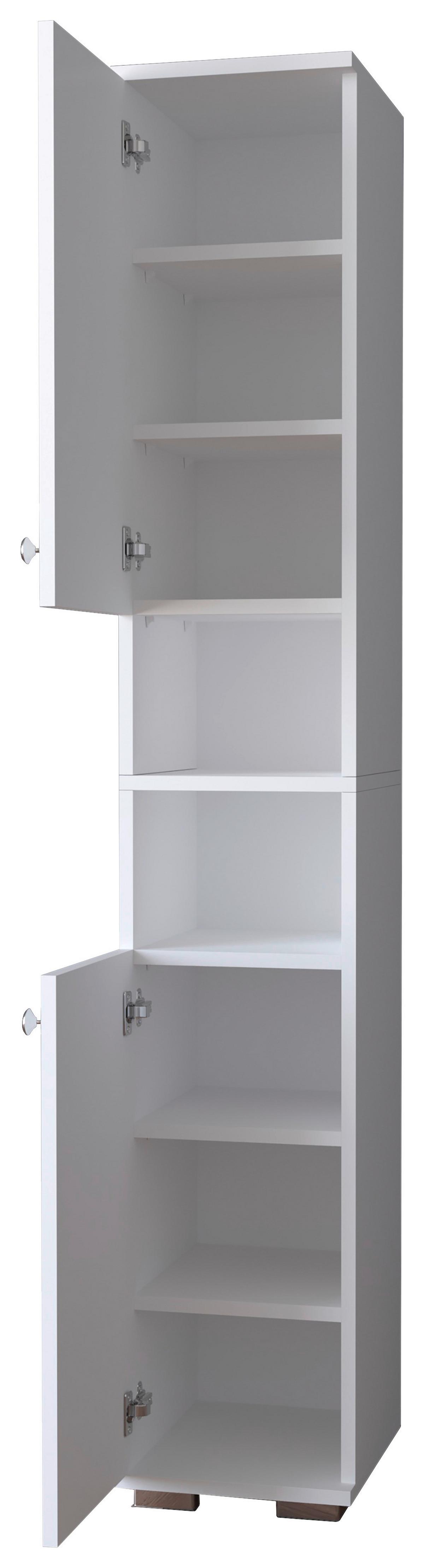 Schuhschrank Gados Weiß B: 30 cm - Anthrazit/Weiß, MODERN, Holzwerkstoff (30/178/33cm) - MID.YOU