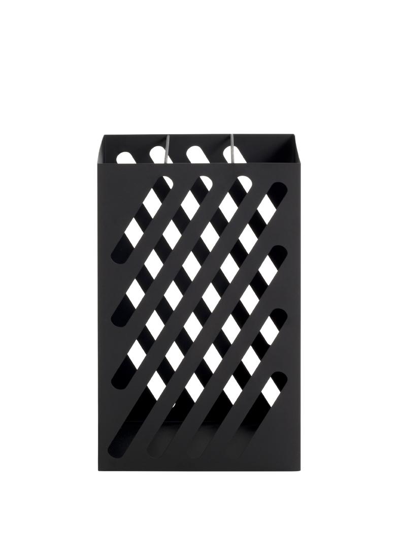 Stojan Na Deštníky Tessin Kov Černá - černá, Moderní, kov (30/48/16cm) - Modern Living