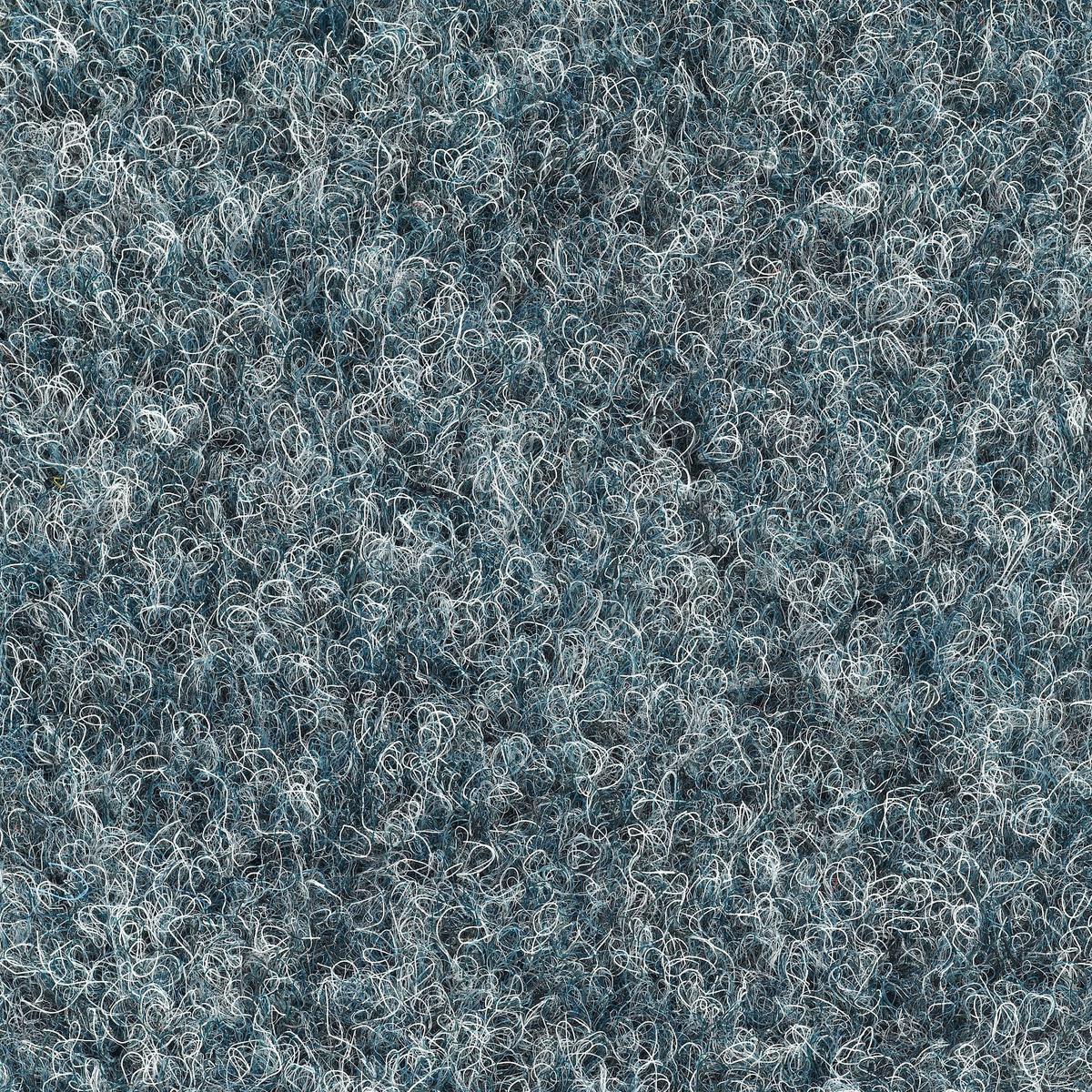 Teppichfliese Graublau Solid Vel 50x50 cm Florhöhe 4 mm - Graublau, Basics, Textil (50/50cm)