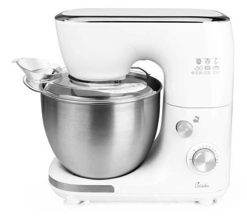 Küchenmaschine Mix Weiß 800 W Rutschfeste Stellfüße - Edelstahlfarben/Weiß, Basics, Kunststoff/Metall (17,5/34,2/34,5cm) - Silva Homeline