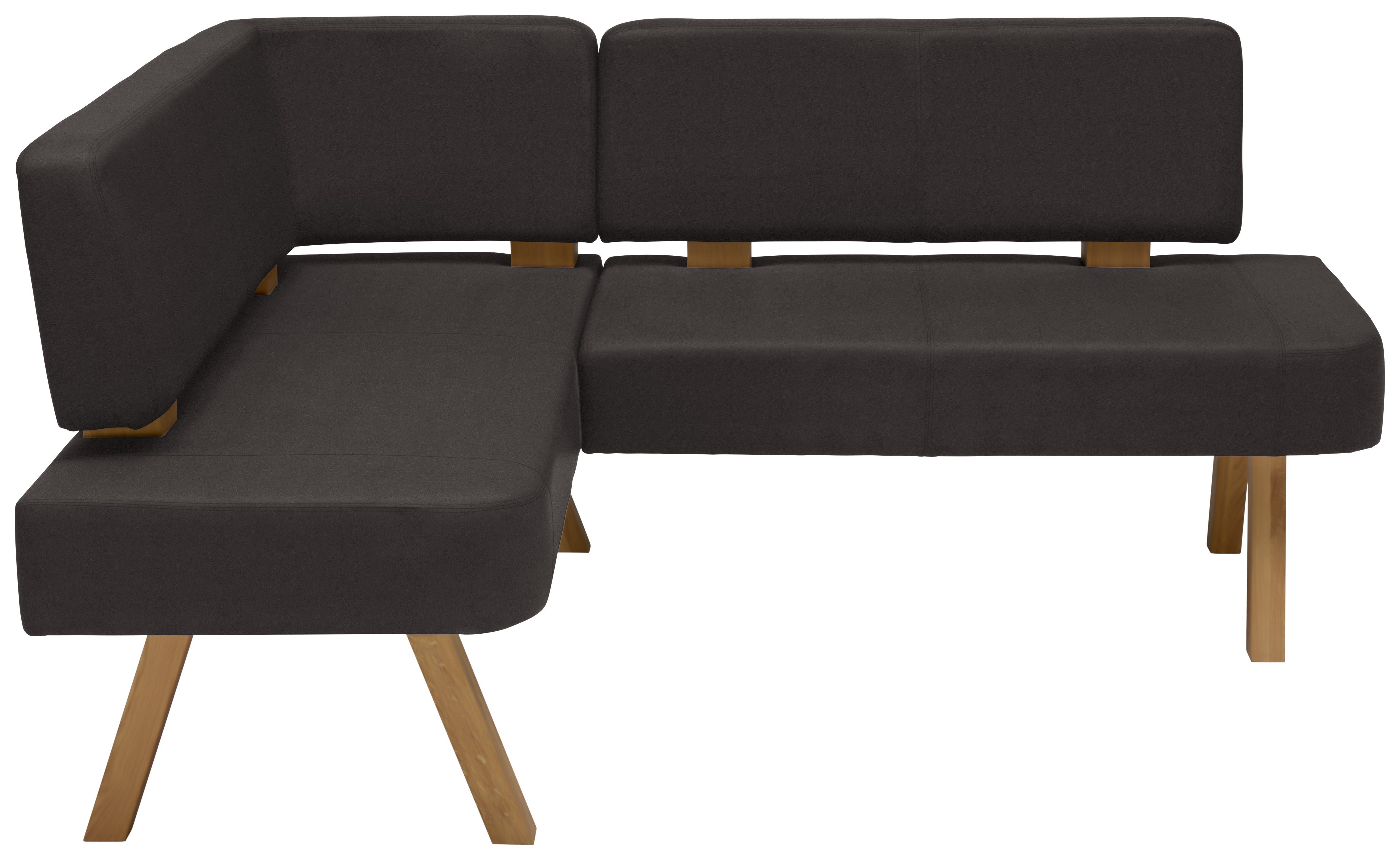 Vladon Sitzm/öbel Eckbank Dallas 170 x 81,5 x 129 cm gepolsterte Kunstleder-Sitzbank in Anthrazit