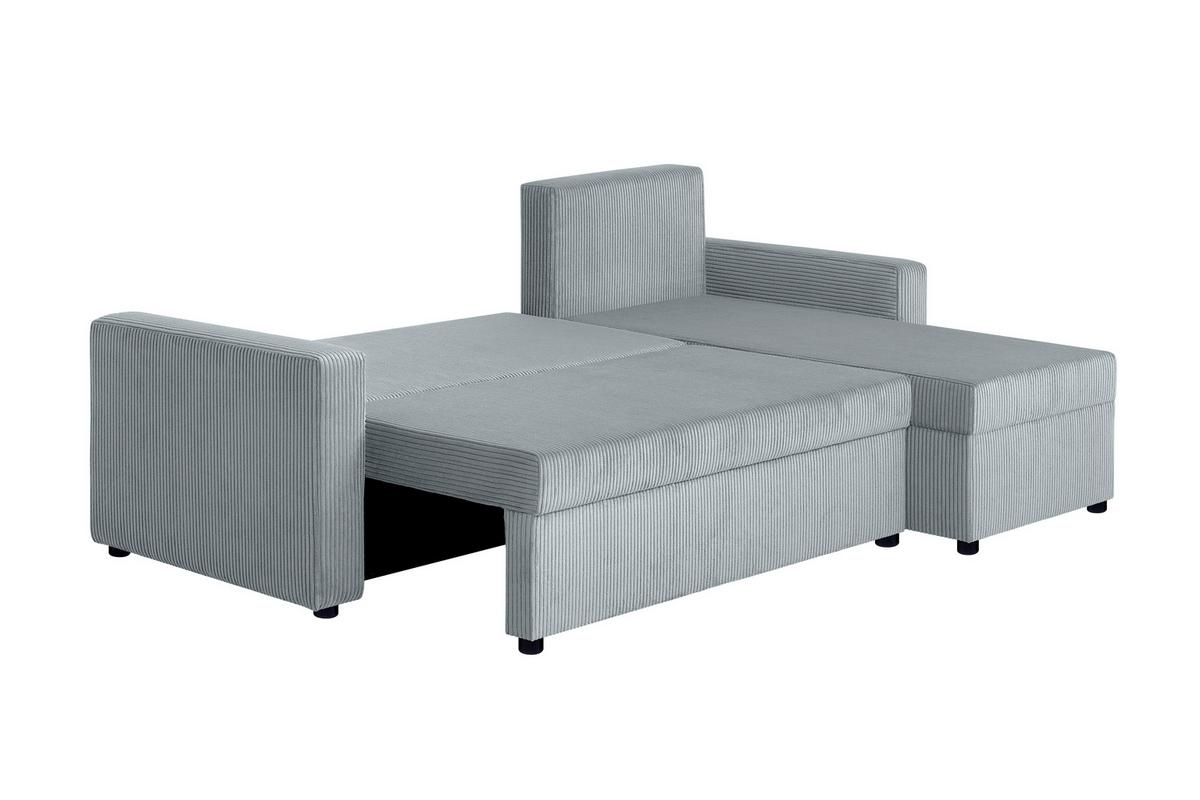 Ecksofa Star Mintgrün S: 228x147 cm - Creme/Schwarz, Design, Holzwerkstoff/Textil (228/147cm) - P & B