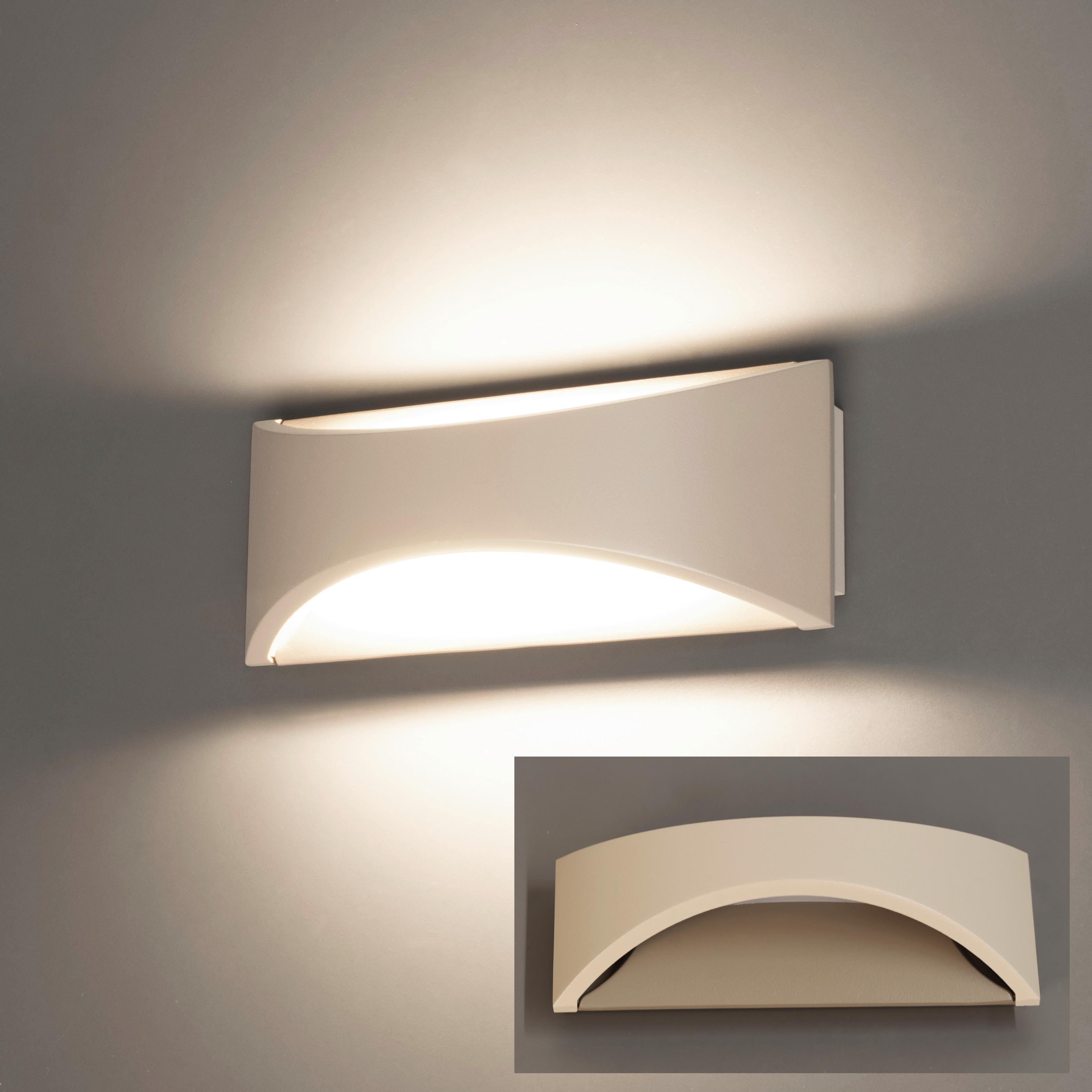 LED-Wandleuchte Rio Schwarz D: 22,5 cm - Schwarz, KONVENTIONELL, Metall (22,5/9cm) - Fischer & Honsel