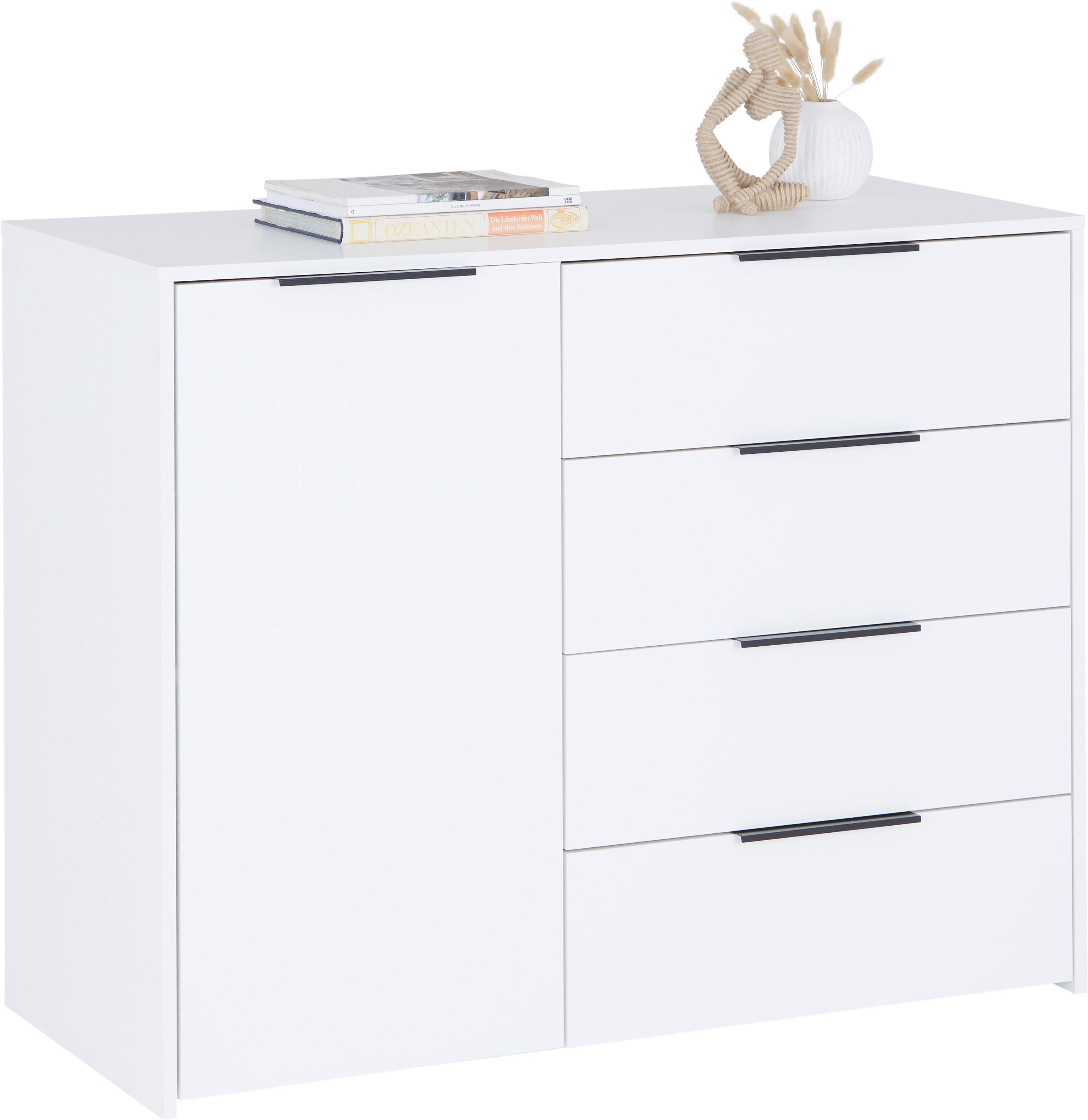 Kommode 114,5 Cm Alan 3, Weiß
