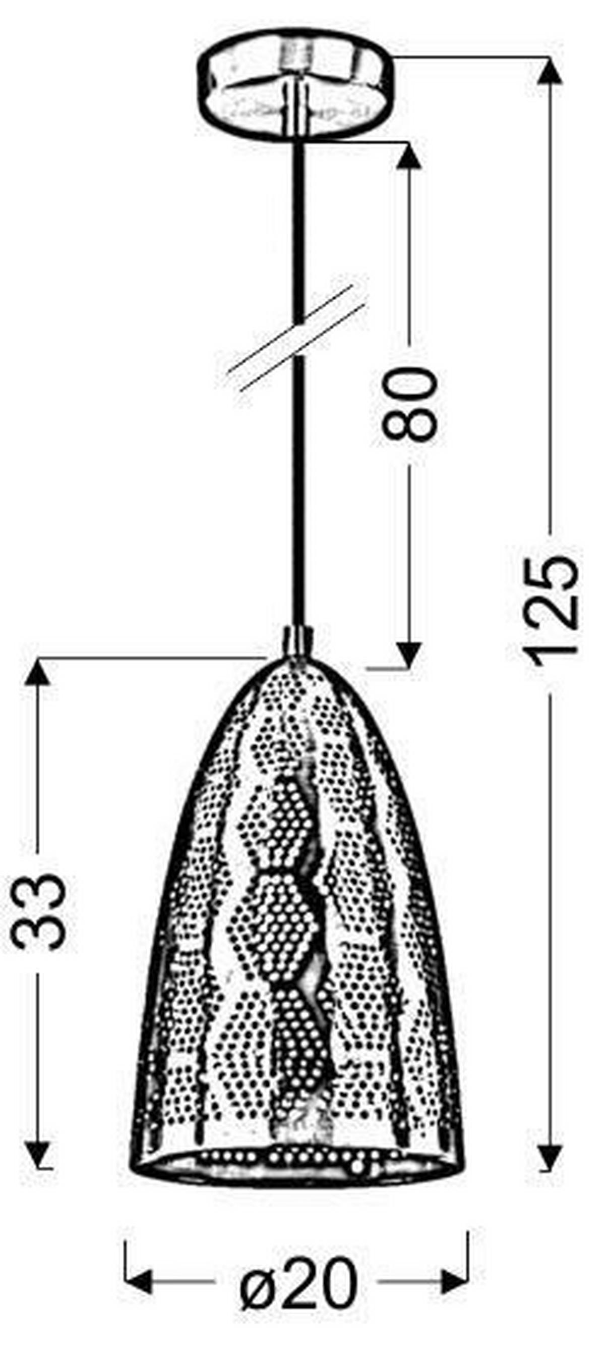 Pendelleuchte 31-11107 Bene - Schwarz, Design, Metall (20/20/130cm)
