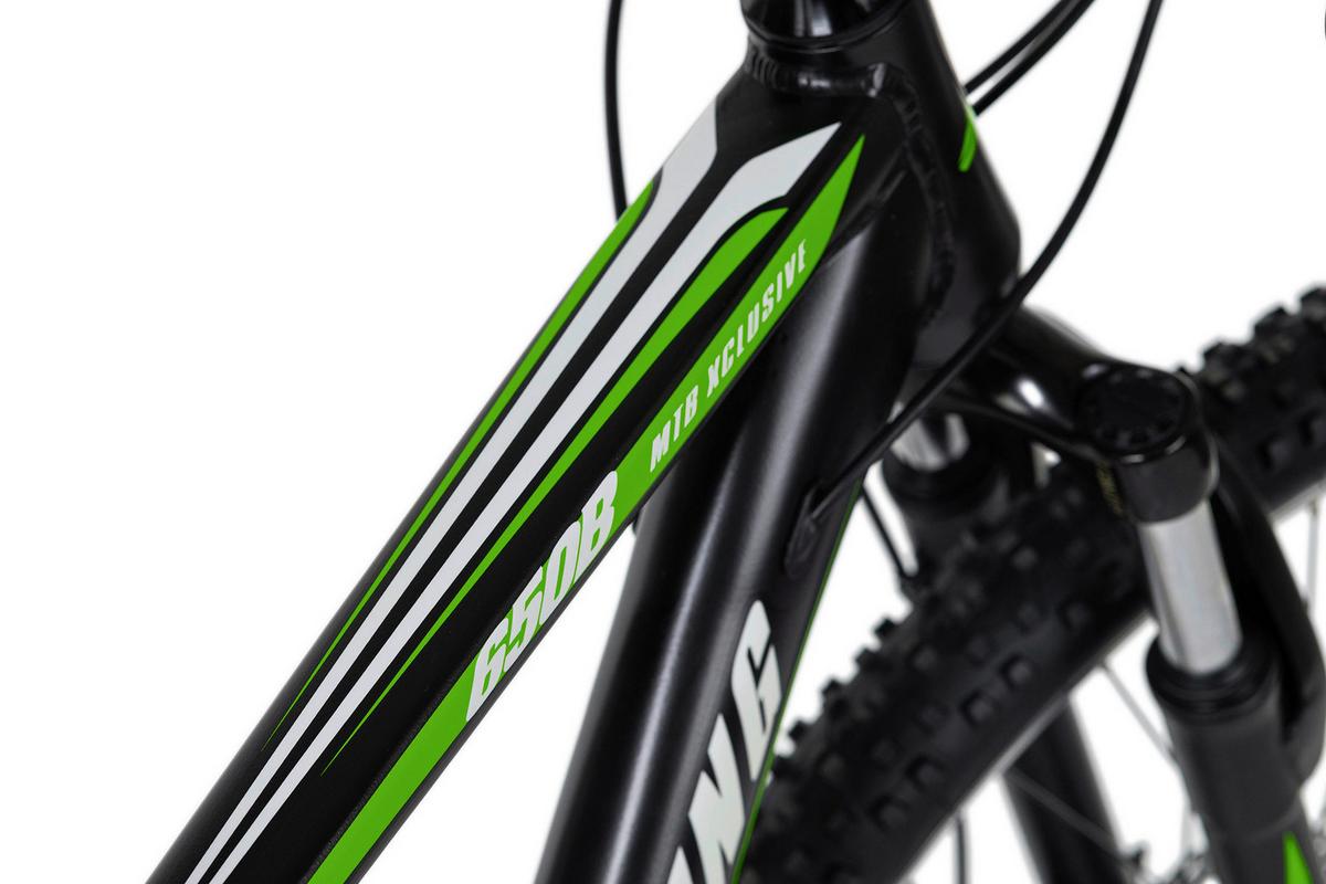 Mountainbike Hardtail 29 Zoll Morzine 21 Gänge - Schwarz/Grün, Basics, Metall (139/76/21cm) - KS Cycling