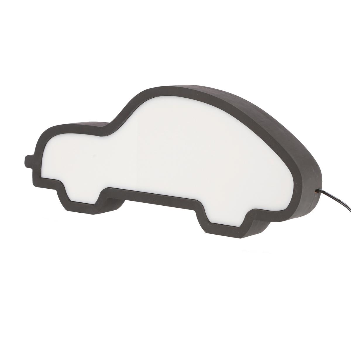 Kindertischleuchte 41-10650 Car - Schwarz, Basics, Holzwerkstoff/Kunststoff (35/3.5/14cm)