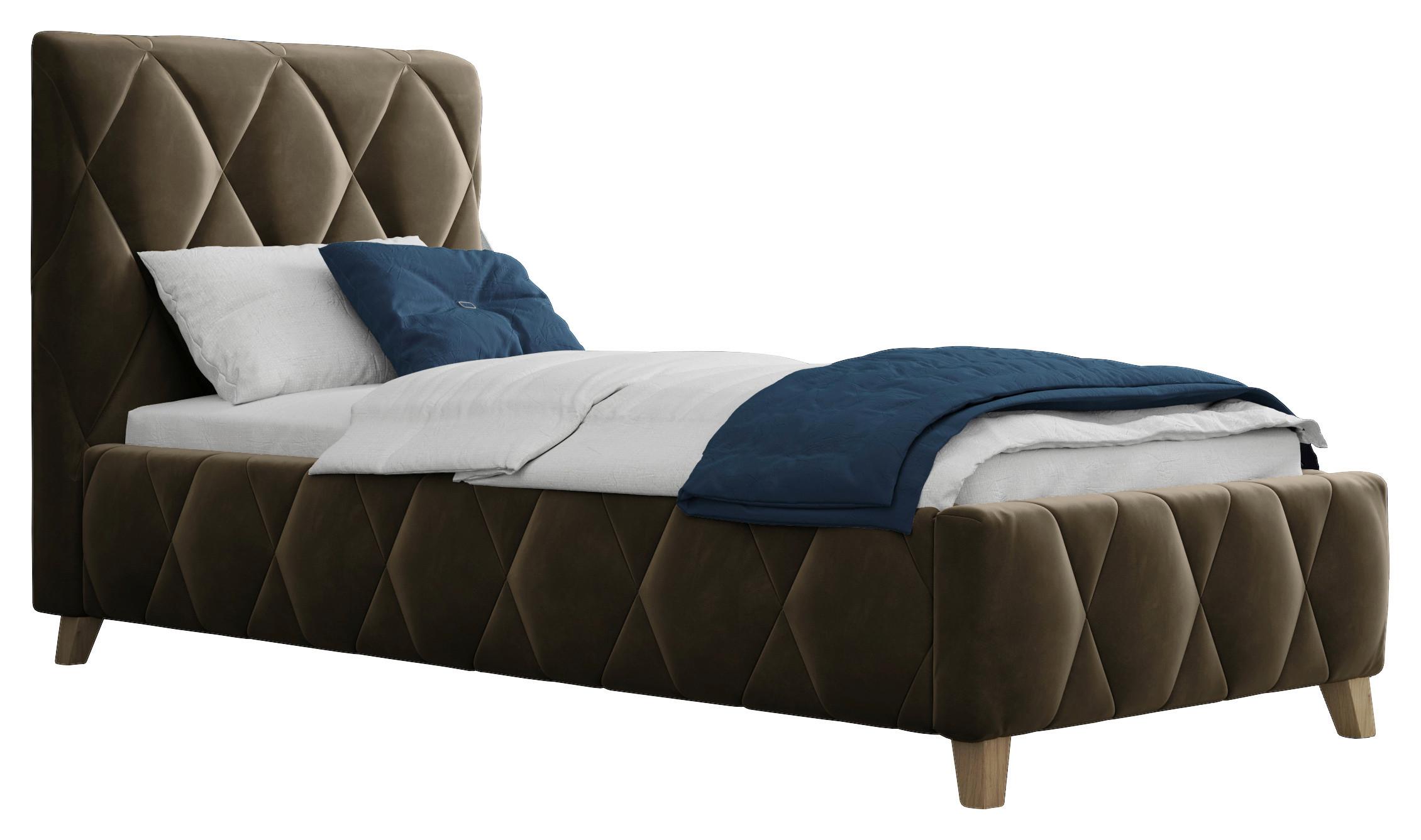 Polsterbett Trivio 80x200 cm Schlammfarbe - Schlammfarben, MODERN, Holz/Holzwerkstoff (80/200cm) - MID.YOU