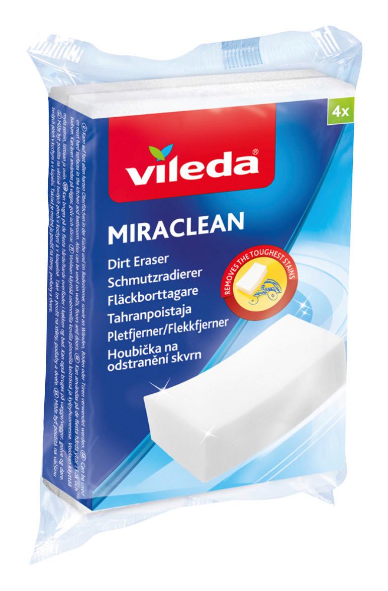 Schwamm Miraclean 4er-Packung - Weiß, Basics, Kunststoff - Vileda