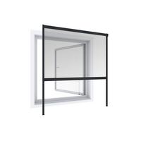 Fliegengitter Fenster 160x160 Cm Anthrazit Ohne Bohren - Anthrazit, Basics (160/160cm)
