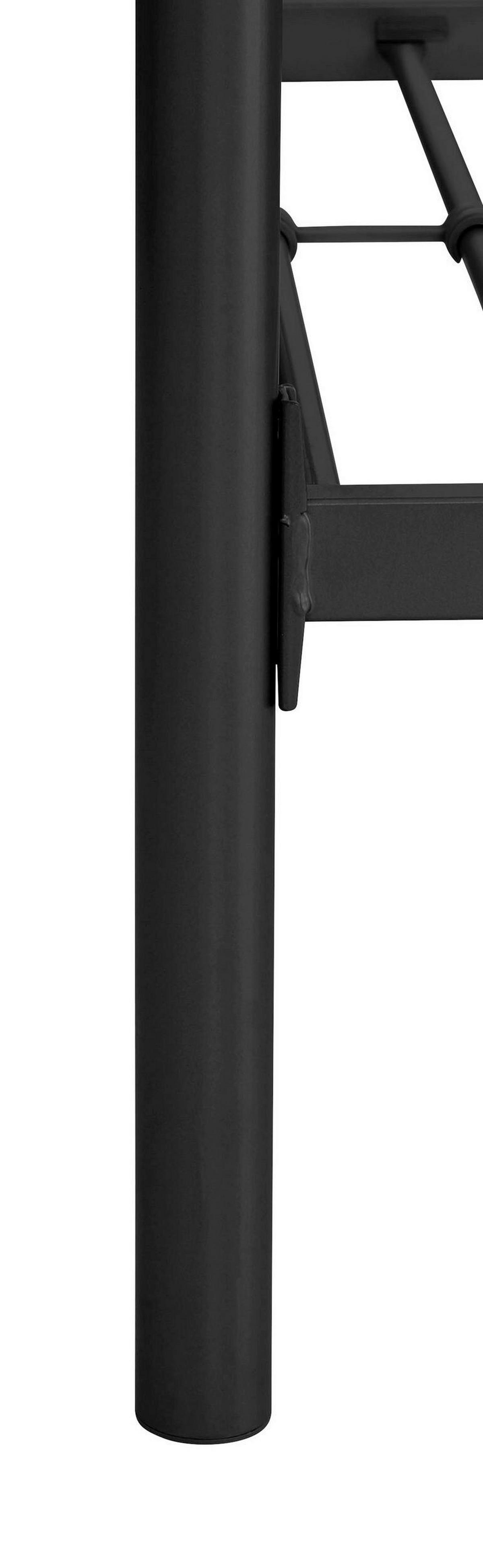 ETAGENBETT Rosie Schwarz 90x200cm - Schwarz, Design, Metall (90/200cm) - MID.YOU