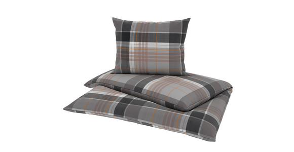 Bettwäsche Yasmin - Anthrazit, MODERN, Textil - Luca Bessoni