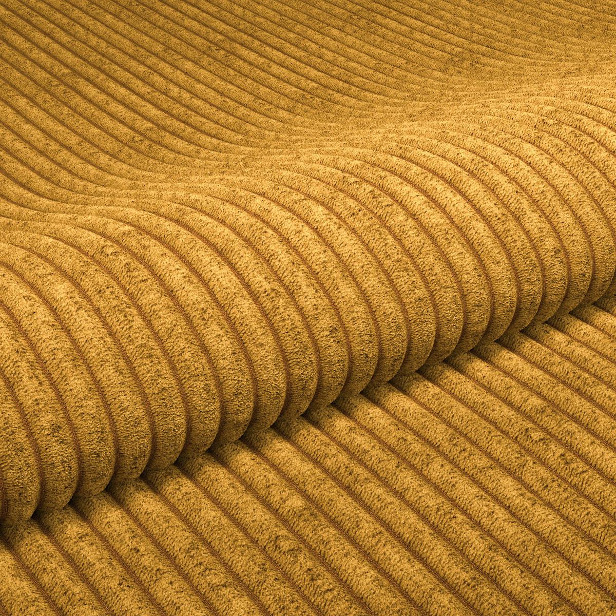 Rohová sedačka CLOUD, obojstranná, horčicovožltá - horčicovožltá, Trend, textil (290/178cm)