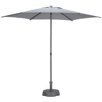 Sonnenschirm Sun BxHxT: 270x270x220 cm Anthrazit - Anthrazit, MODERN, Textil/Metall (270/270/220cm) - Beldano